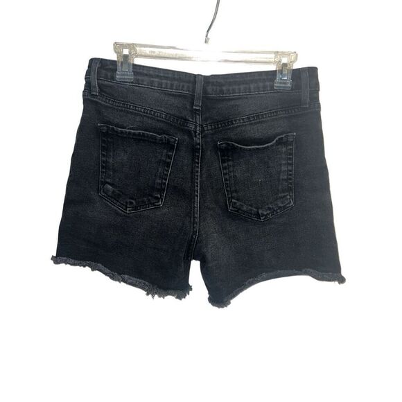 ✨JUST BLACK BUTTON FLY CUFFED SZ 30 SHORTS✨ - Picture 4 of 7